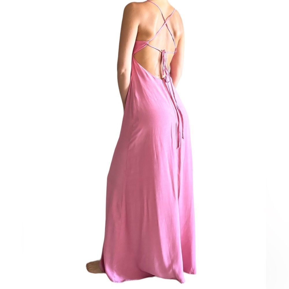 Staud Maxi Pink Dress Size S - Picture 3 of 9